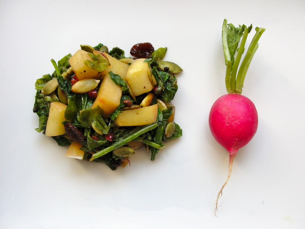 Root to Tip Radish Greens Salad