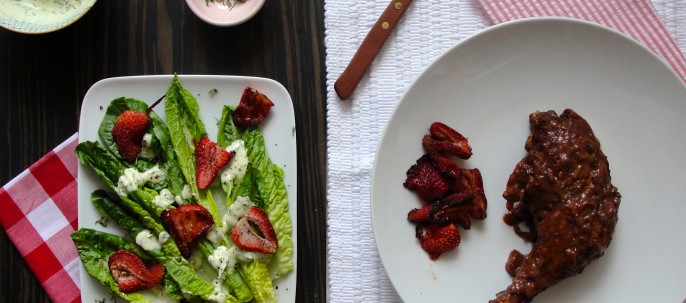 Low-Sodium Strawberry Dinner